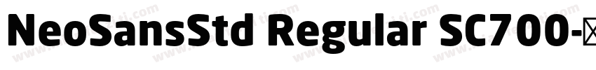 NeoSansStd Regular SC700字体转换